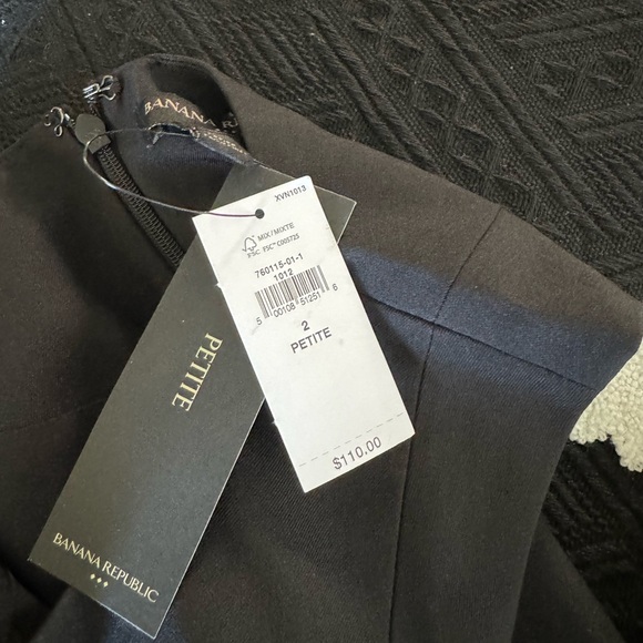 NWT Banana Republic LBD black sleeveless dress 2 Petite - Picture 11 of 13